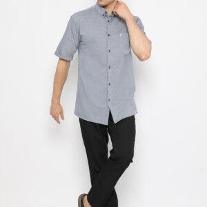 Jobb Caspian Kemeja Pria Lengan Pendek Regular Fit Medium Blue