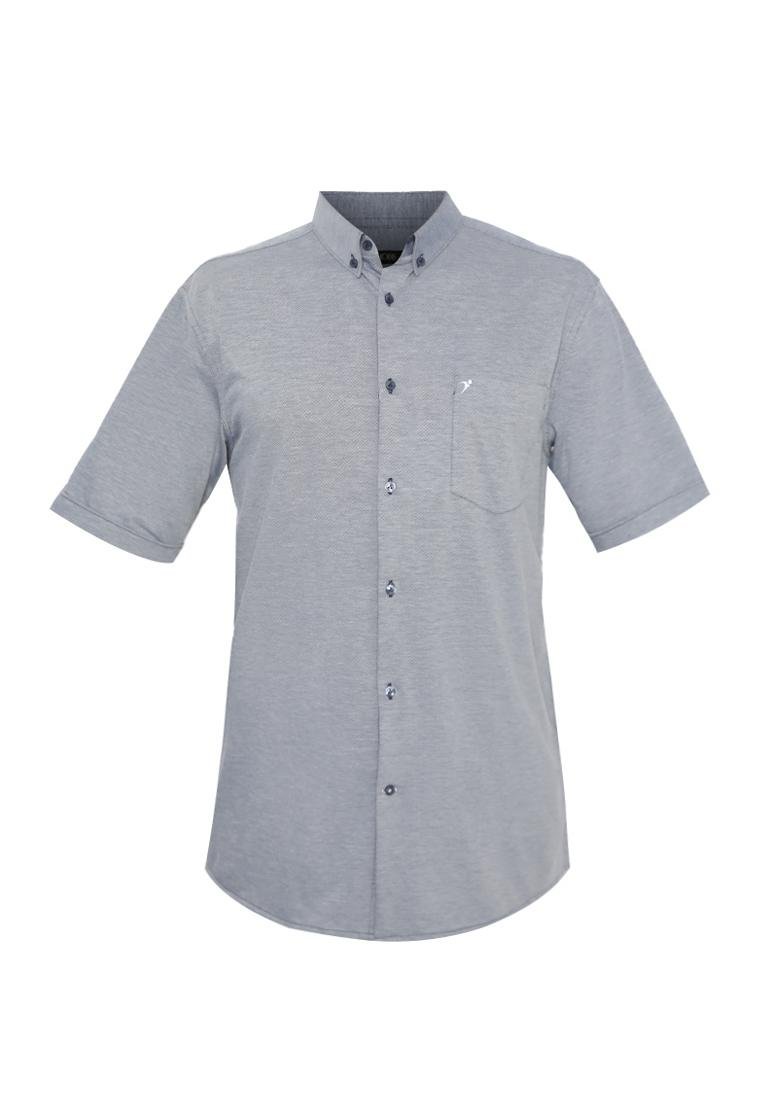 Jobb Caspian Kemeja Pria Lengan Pendek Regular Fit Medium Blue - Image 6