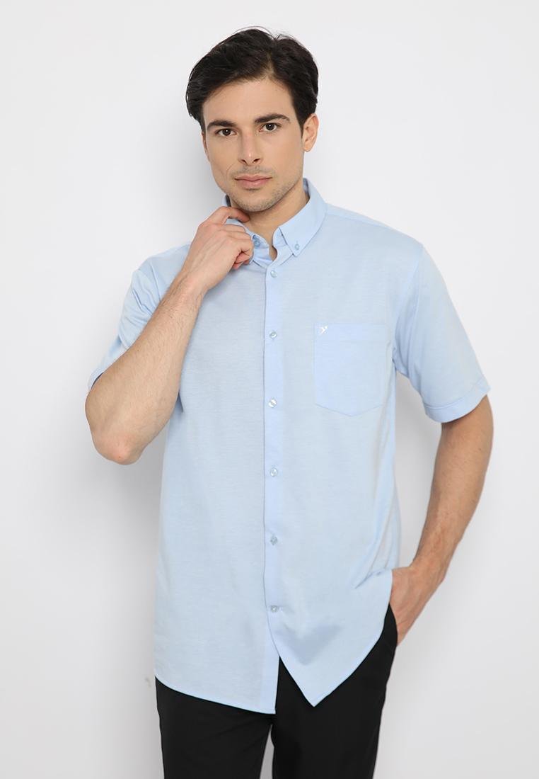 Jobb Caspian Kemeja Pria Lengan Pendek Regular Fit Light Blue