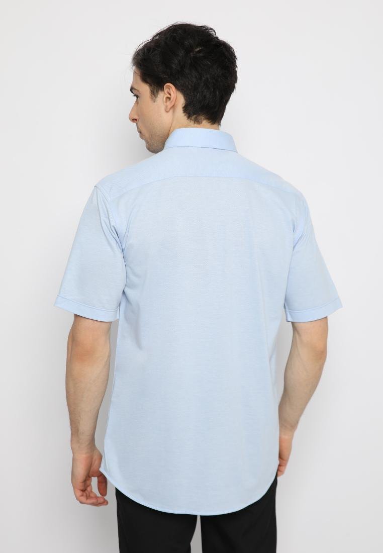 Jobb Caspian Kemeja Pria Lengan Pendek Regular Fit Light Blue - Image 3