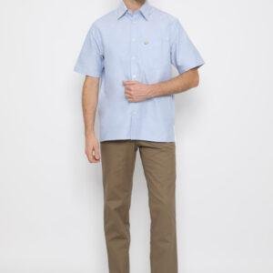 Jack Nicklaus Parma Kemeja Pria Lengan Pendek Regular Fit Blue 2022