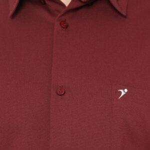 Jobb Caspian Kemeja Pria Lengan Pendek Regular Fit Maroon 2022