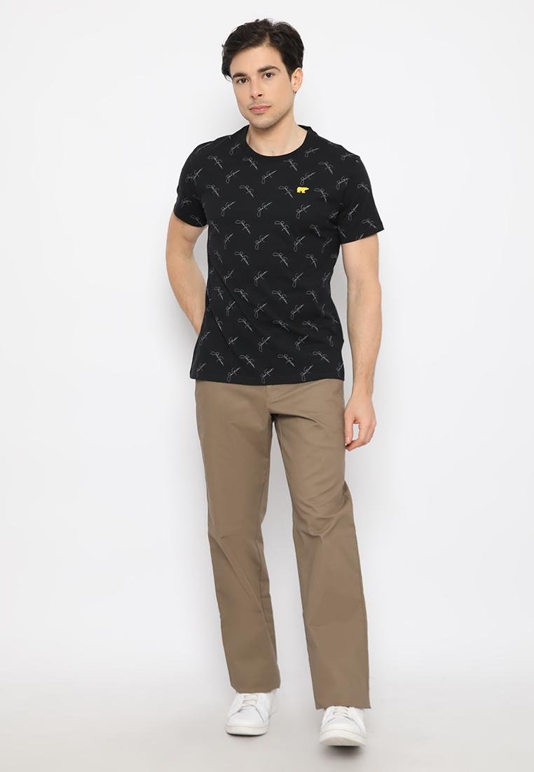 Jack Nicklaus Cityscape T-Shirt Slim Fit Hitam - Image 4