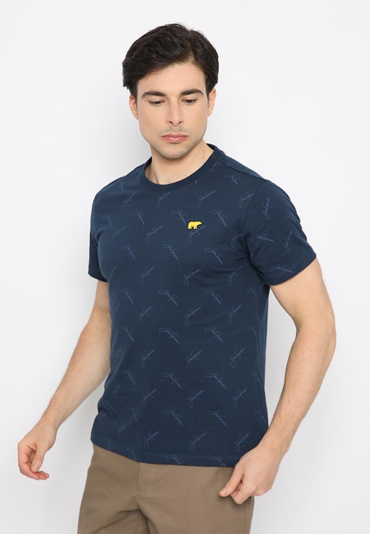 Jack Nicklaus Cityscape T-Shirt Slim Fit Navy - Image 2