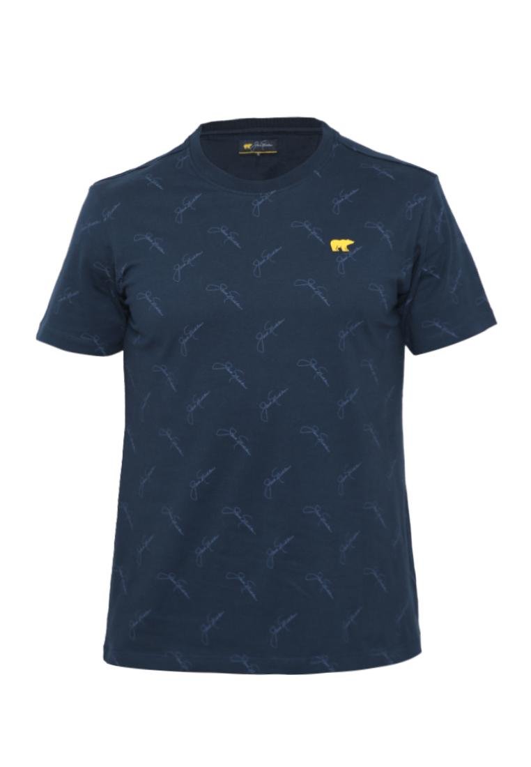 Jack Nicklaus Cityscape T-Shirt Slim Fit Navy - Image 6