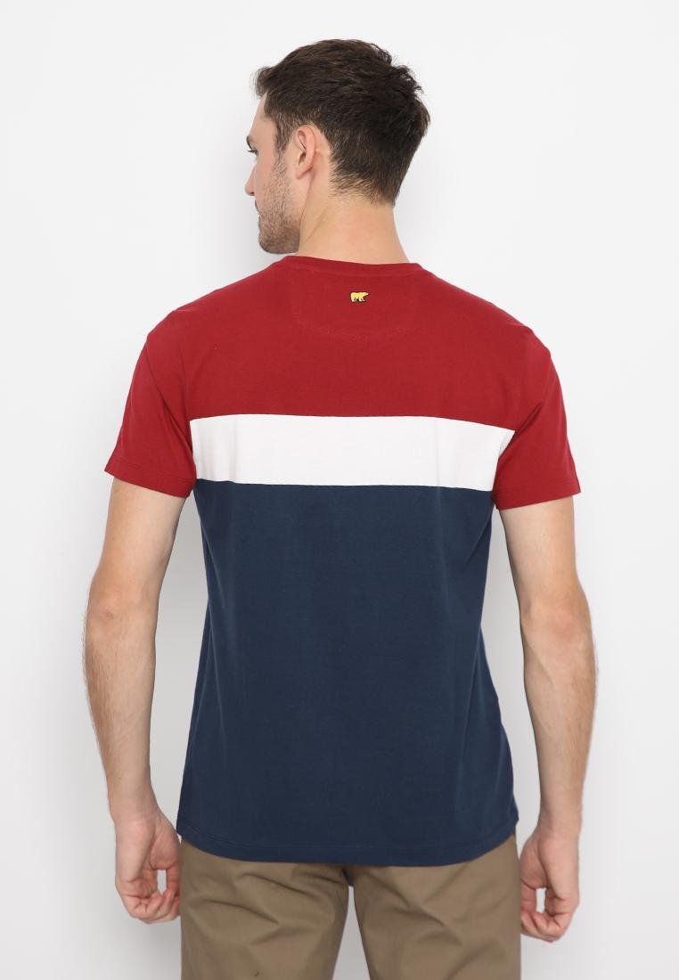 Jack Nicklaus Rockhall T-Shirt Slim Fit Maroon - Image 3