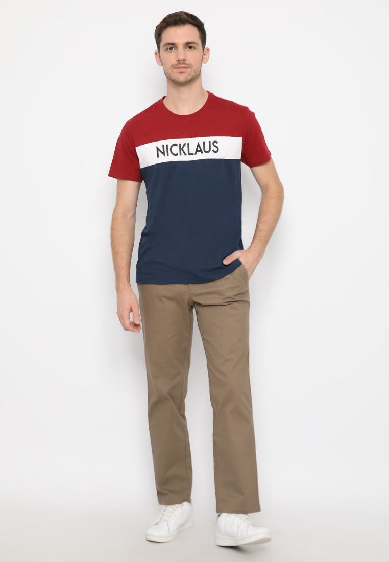 Jack Nicklaus Rockhall T-Shirt Slim Fit Maroon - Image 4