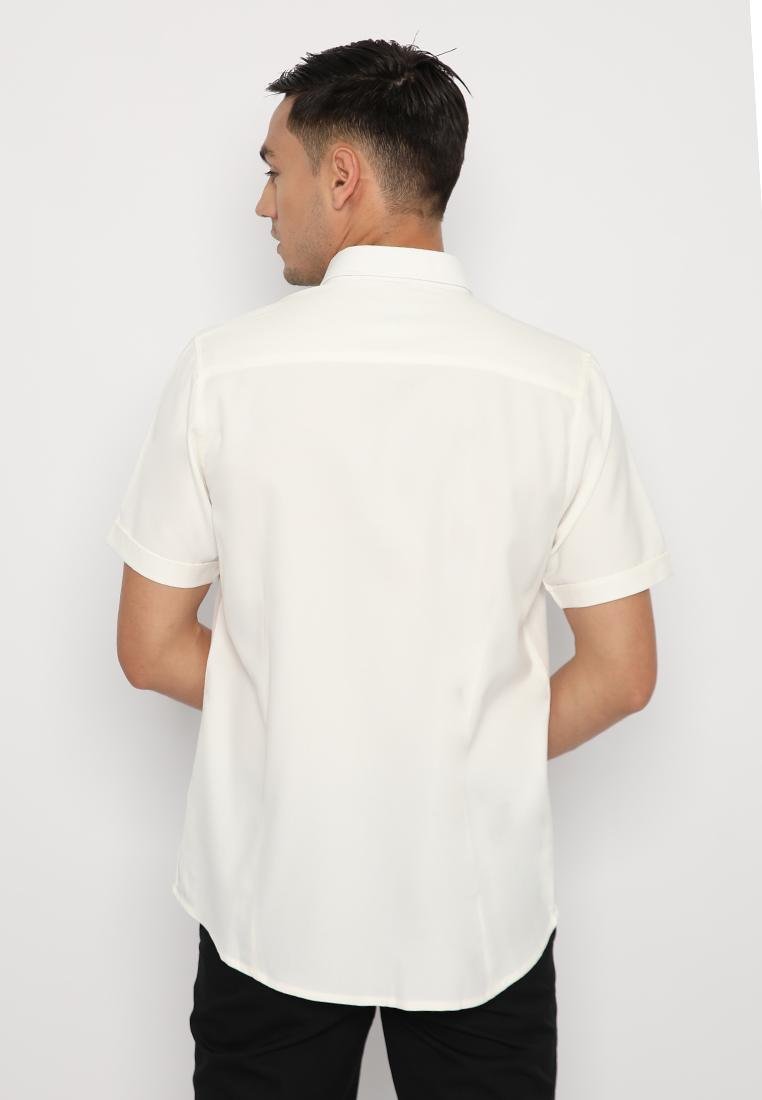 Jobb Ergo Kemeja Pria Lengan Pendek Slim Fit Putih - Image 3