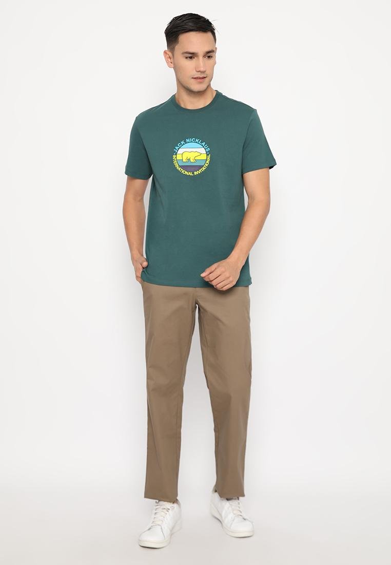 Jack Nicklaus Derrick T-Shirt Slim Fit Hijau - Image 4