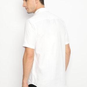 Jack Nicklaus Diamo Kemeja Pria Lengan Pendek Slim Fit Putih