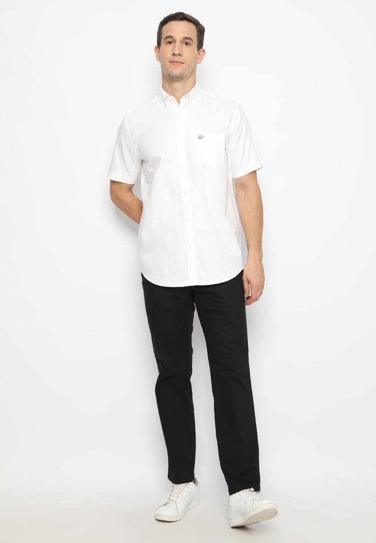 Jack Nicklaus Diamo Kemeja Pria Lengan Pendek Slim Fit Putih - Image 4