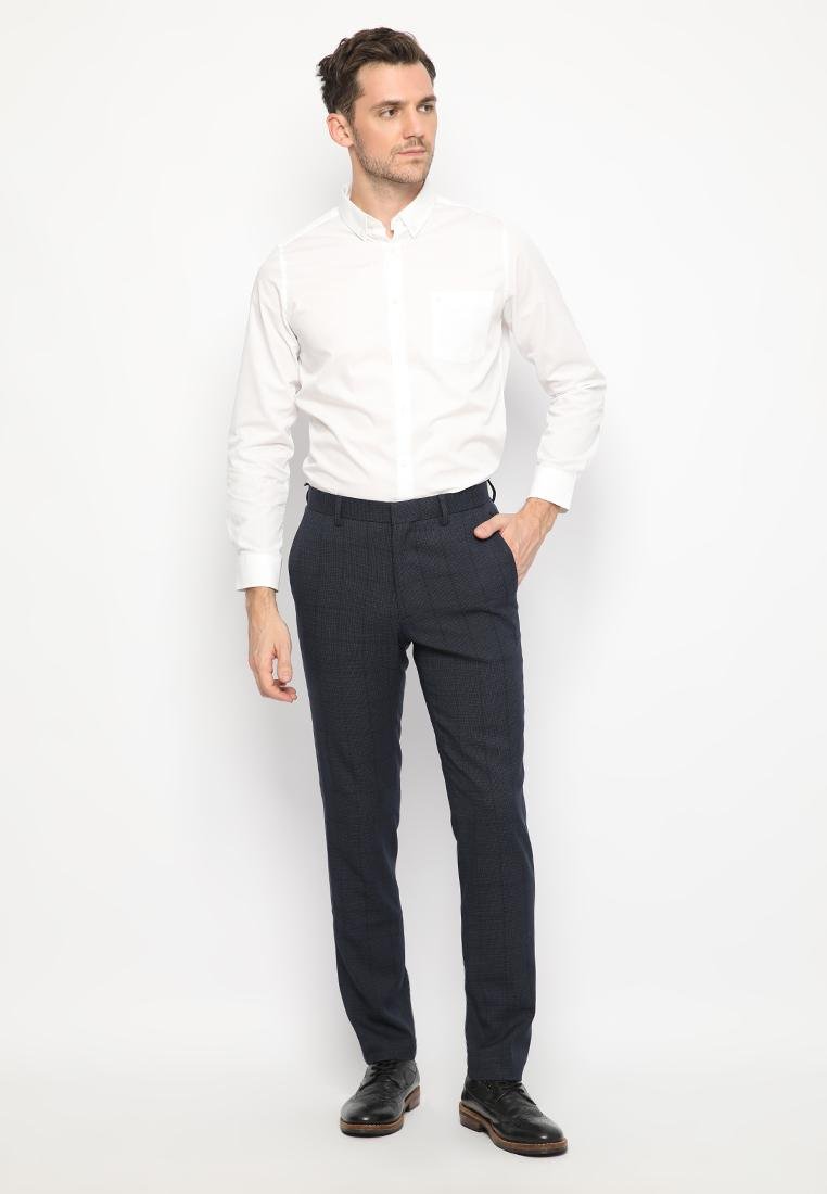 Jobb Skasgard Celana Panjang Pria Moden Slim Fit Navy - Image 4