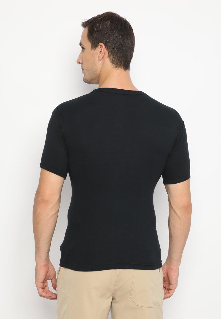 Jobb Orlonfo Kaos Dalam Pria Slim Fit Hitam - Image 3