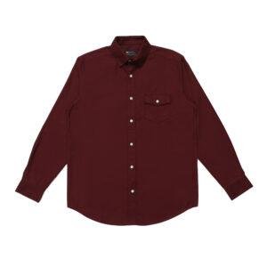 Jack Nicklaus Evaro Kemeja Pria Slim Fit Burgundy