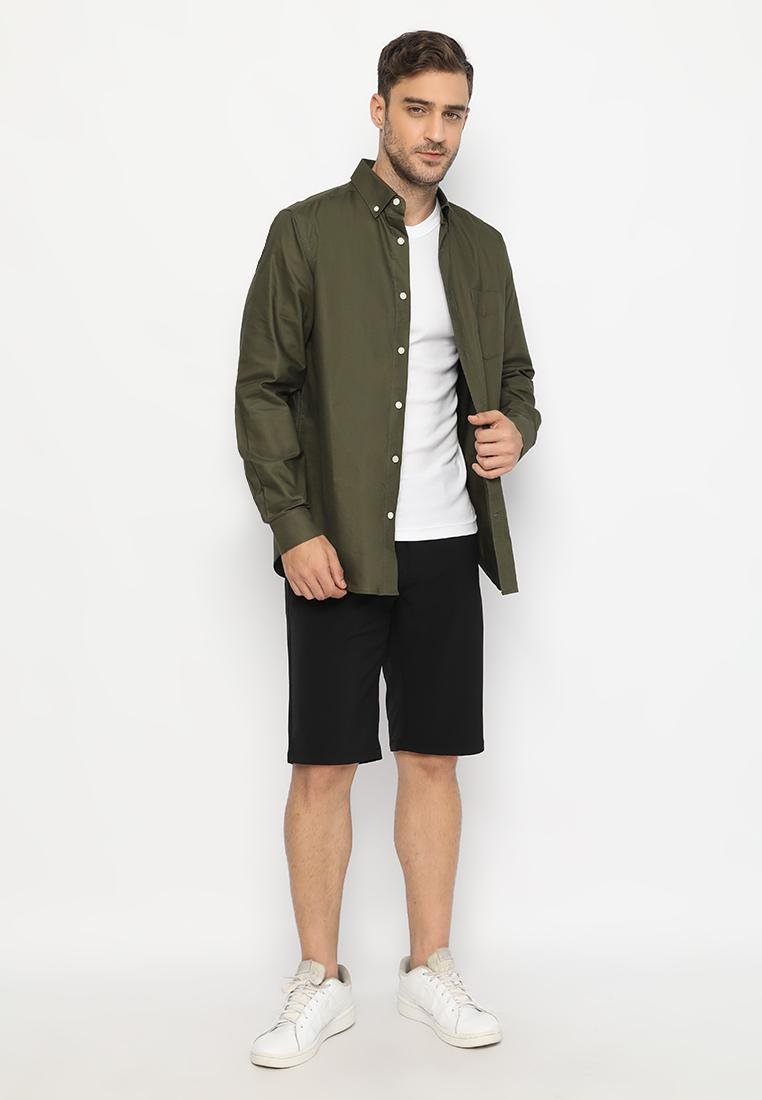 Jack Nicklaus Dorado Kemeja Pria Slim Fit Olive - Image 4