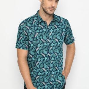 Jobb Lovin Kemeja Pria Lengan Pendek Slim Fit Navy