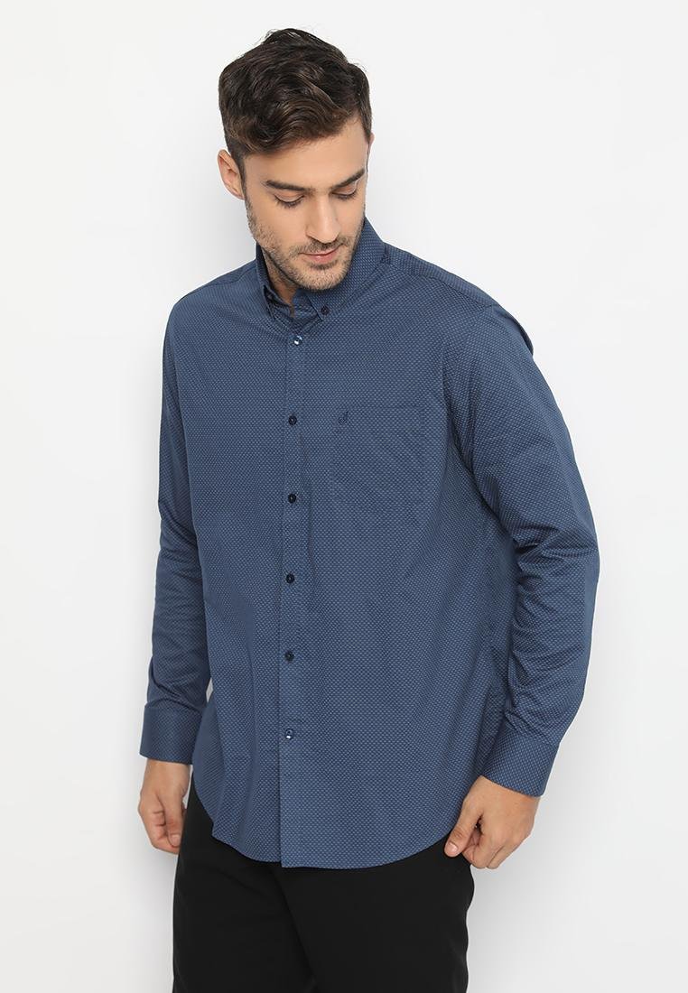 Jobb Xendo Kemeja Pria Lengan Panjang Regular Fit Navy - Image 2