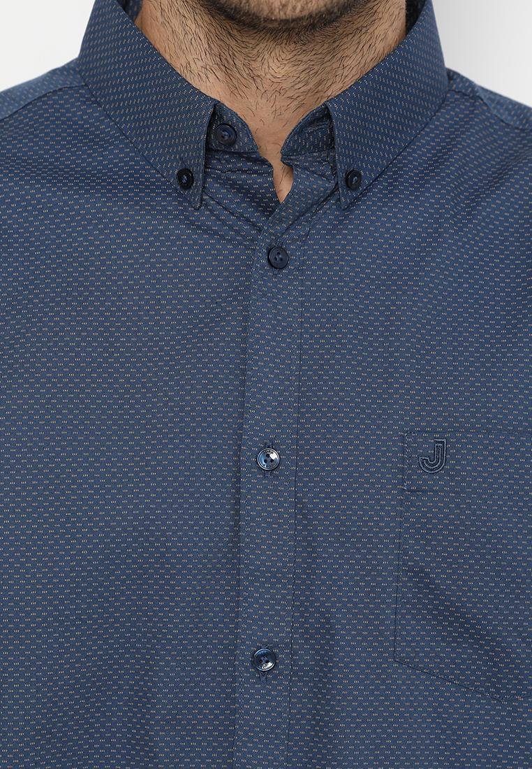 Jobb Xendo Kemeja Pria Lengan Panjang Regular Fit Navy - Image 5