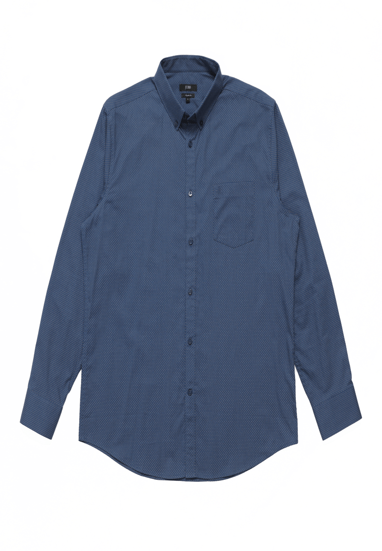 Jobb Xendo Kemeja Pria Lengan Panjang Regular Fit Navy - Image 6