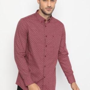 Jobb Zico Kemeja Pria Lengan Panjang Slim Fit Maroon