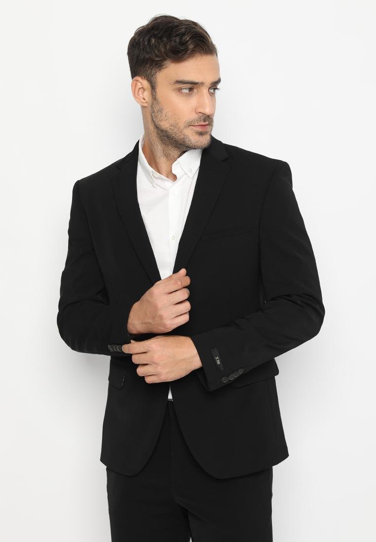 Jobb Onix-T2 Jas Pria Slim Fit HItam