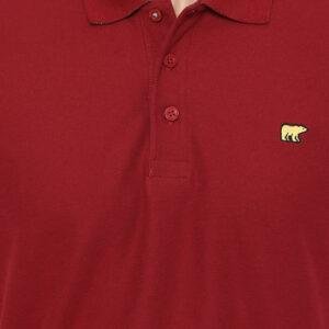 Jack Nicklaus Rover Polo Shirt Pria Regular Fit Burgundy