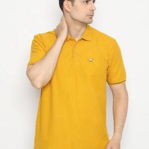 Jack Nicklaus Rover Polo Shirt Pria Regular Fit Mustard