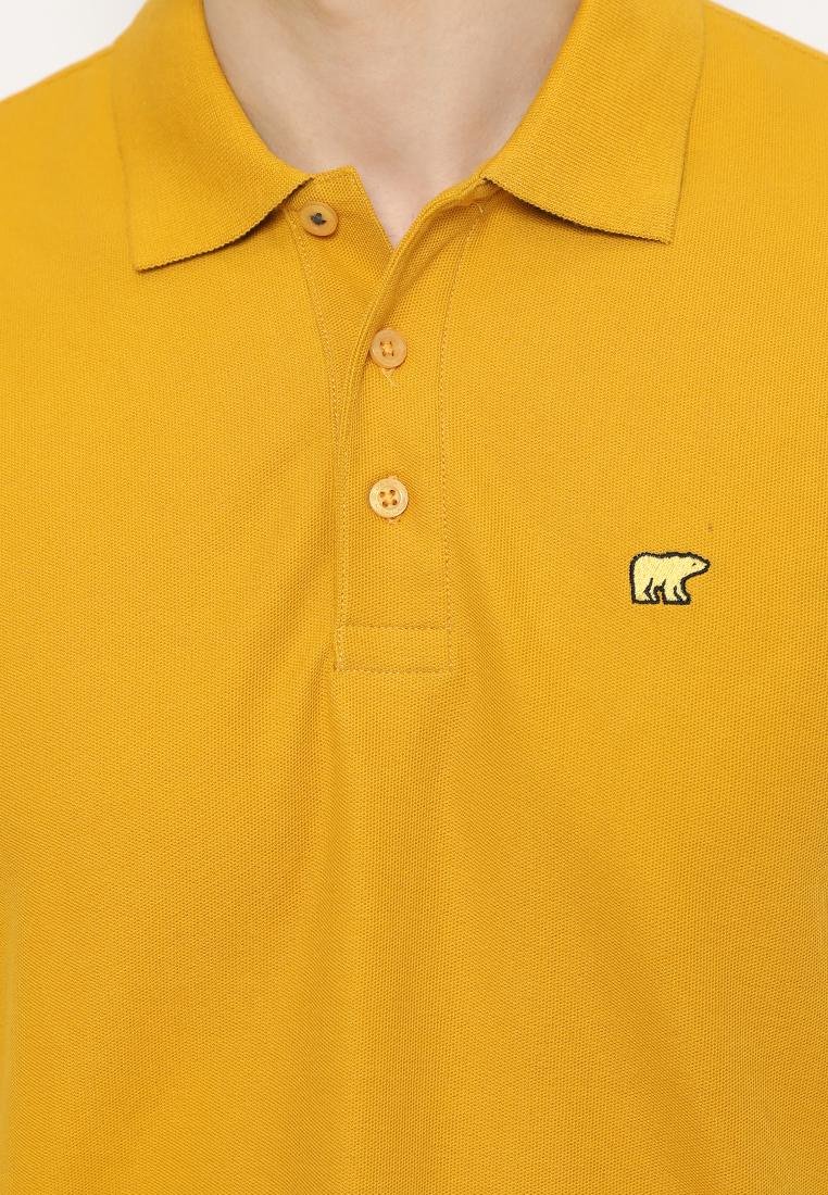 Jack Nicklaus Rover Polo Shirt Pria Regular Fit Mustard - Image 5