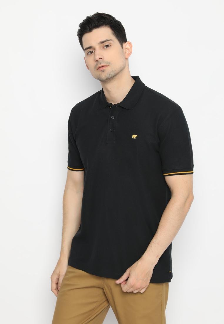 Jack Nicklaus Rover Polo Shirt Pria Regular Fit Hitam - Image 2