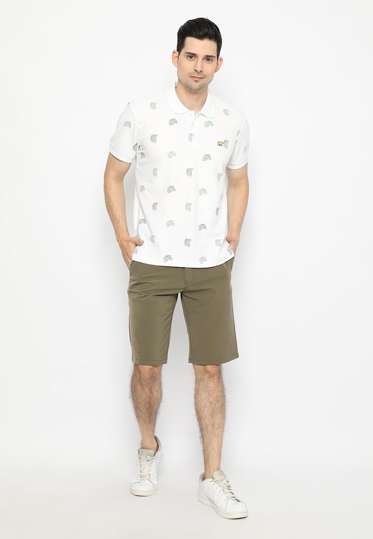 Jack Nicklaus Collins Polo Shirt Pria Slim Fit Putih - Image 4