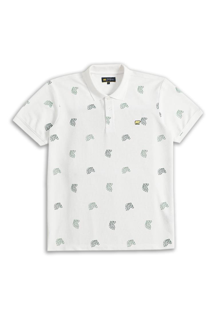 Jack Nicklaus Collins Polo Shirt Pria Slim Fit Putih - Image 6