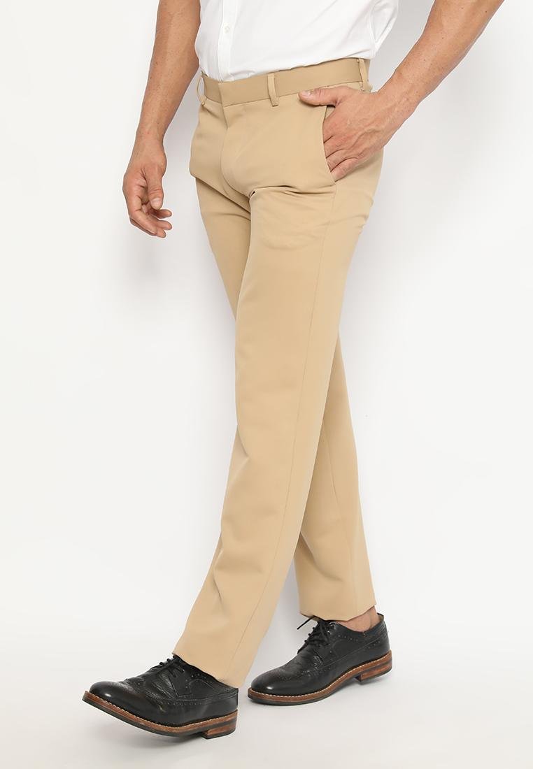 Jobb Zander Celana Panjang Pria Slim Fit Beige - Image 2