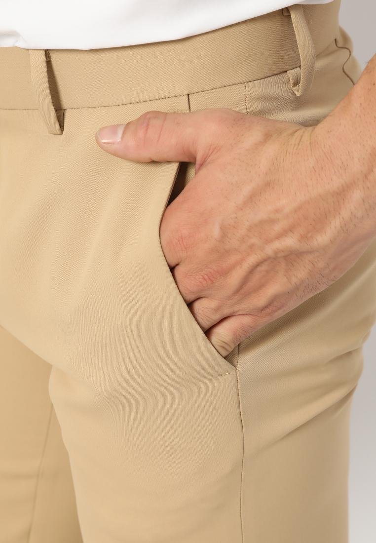 Jobb Zander Celana Panjang Pria Slim Fit Beige - Image 5