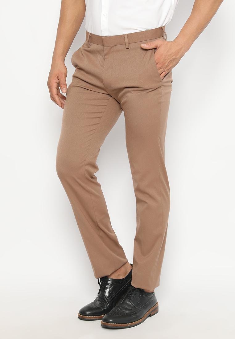 Jobb Bellmore-B Celana Panjang Pria Modern Slim Fit Light Brown - Image 2