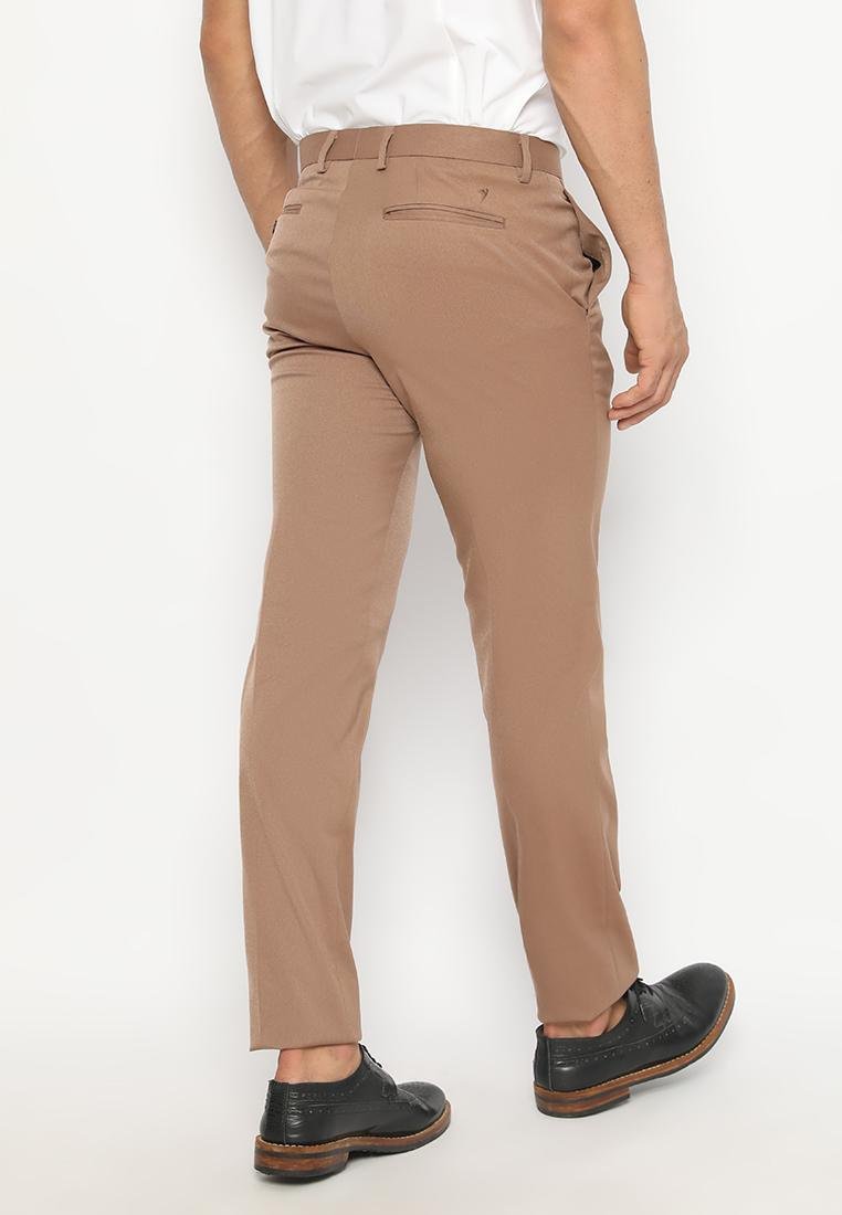 Jobb Bellmore-B Celana Panjang Pria Modern Slim Fit Light Brown - Image 3