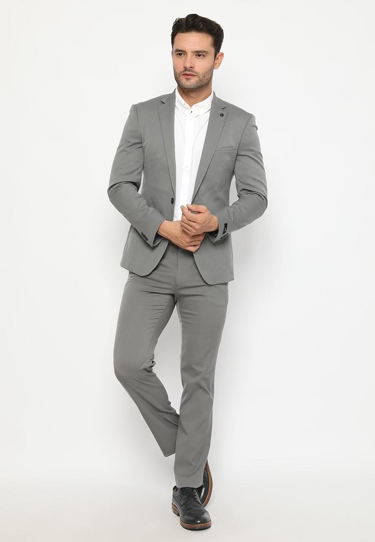 Jobb Bellmore-T1 Jas Pria Slim Fit Light Grey - Image 4