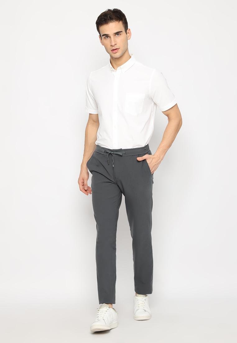 Jobb Active Jerix Celana Panjang Pria Modern Slim Fit Dark Grey - Image 4