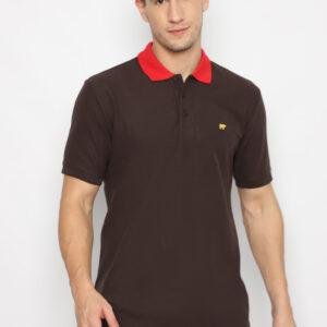 Jack Nicklaus Dixon Polo Shirt Pria Regular Fit Coklat