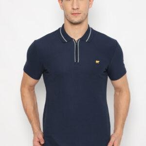 Jack Nicklaus Dexter Polo Shirt Pria Slim Fit Navy