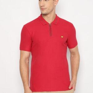 Jack Nicklaus Dexter Polo Shirt Pria Slim Fit Maroon