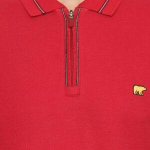 Jack Nicklaus Dexter Polo Shirt Pria Slim Fit Maroon