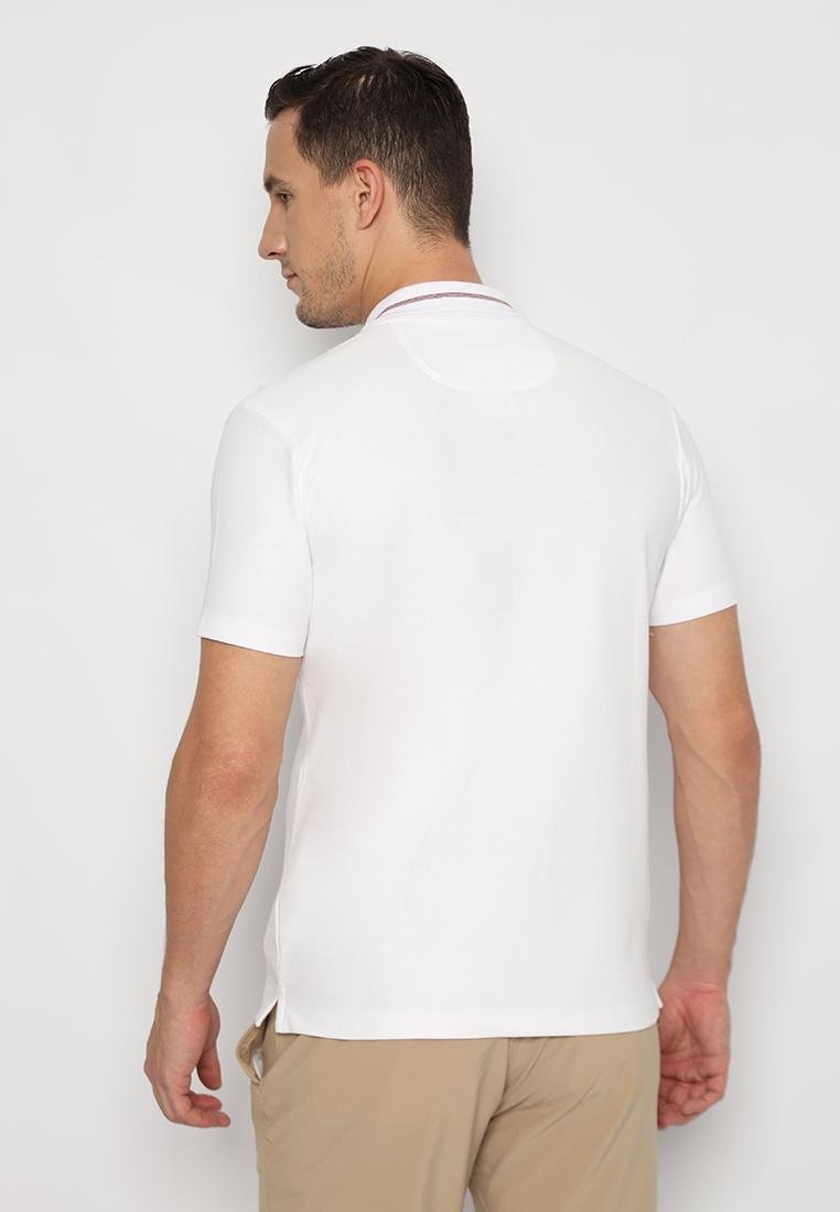 Jack Nicklaus Dexter Polo Shirt Pria Slim Fit Putih - Image 3