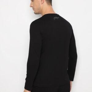 Jack Nicklaus Tron T-Shirt Pria Lengan Panjang Slim Fit Hitam