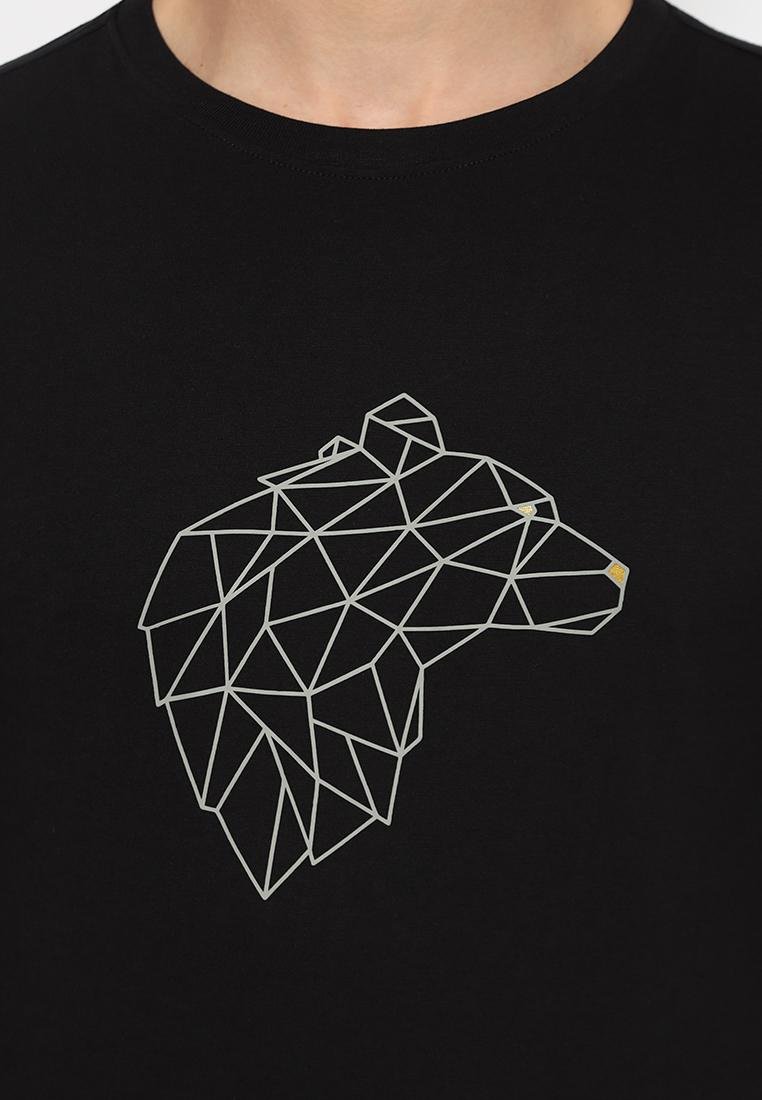 Jack Nicklaus Tron T-Shirt Pria Lengan Panjang Slim Fit Hitam - Image 5