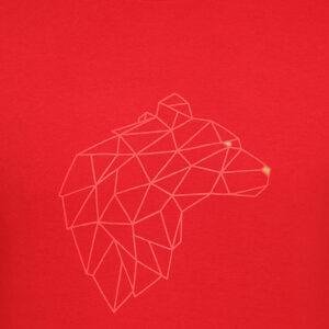 Jack Nicklaus Tron T-Shirt Pria Lengan Panjang Slim Fit Chili Red