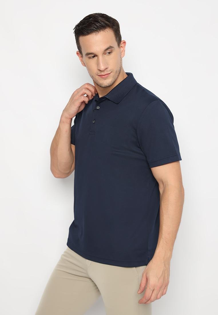 Jack Nicklaus Agrigento Premium Knit Shirt-Solid Polo Classic Navy - Image 2