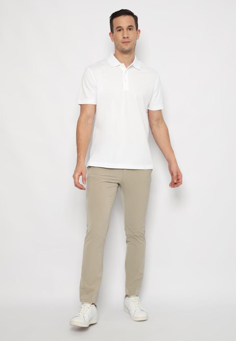 Jack Nicklaus Agrigento Premium Knit Shirt-Solid Polo Bright White - Image 4