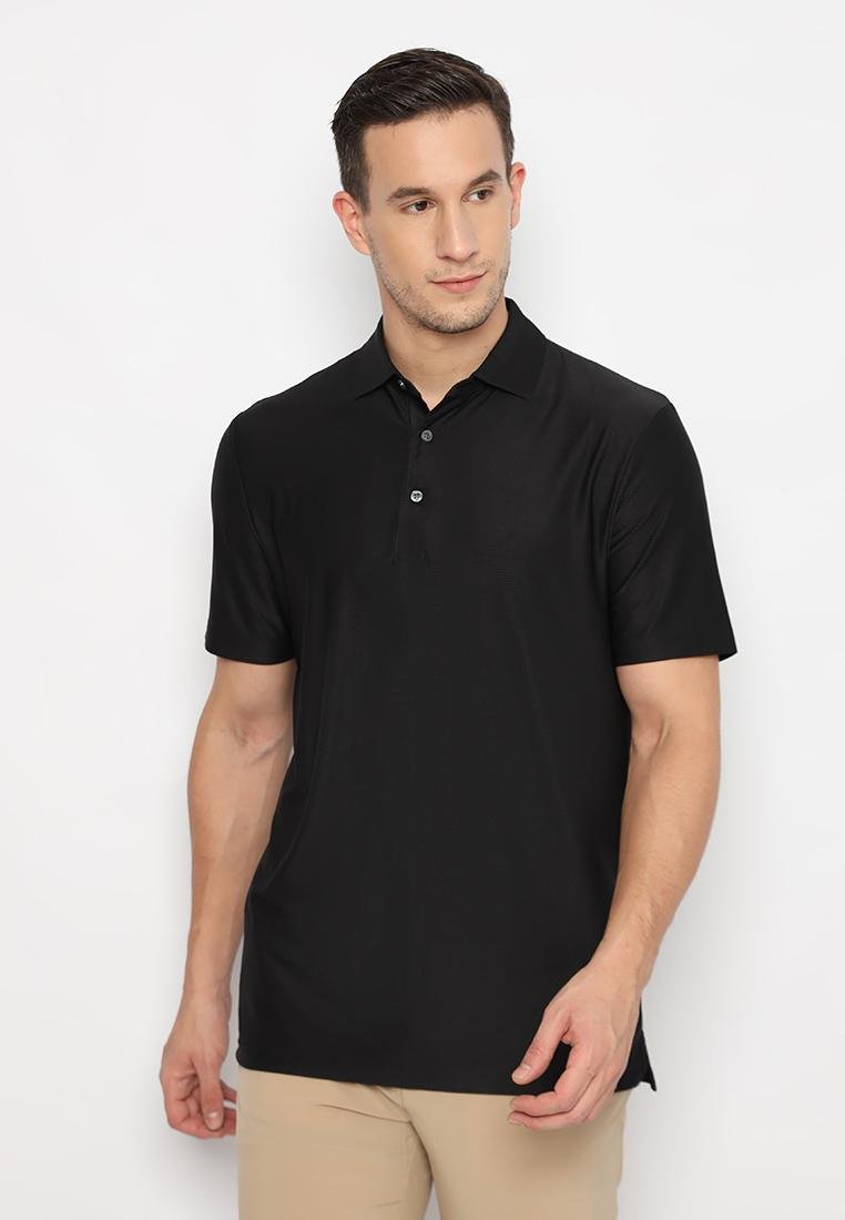 Jack Nicklaus Arezzo Premium Knit Shirt-Solid Stripe Polo Caviar