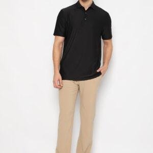 Jack Nicklaus Arezzo Premium Knit Shirt-Solid Stripe Polo Caviar