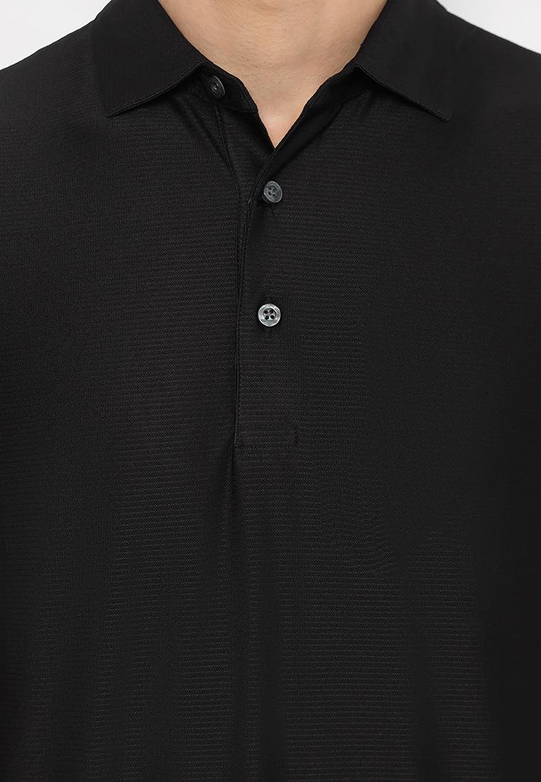 Jack Nicklaus Arezzo Premium Knit Shirt-Solid Stripe Polo Caviar - Image 5
